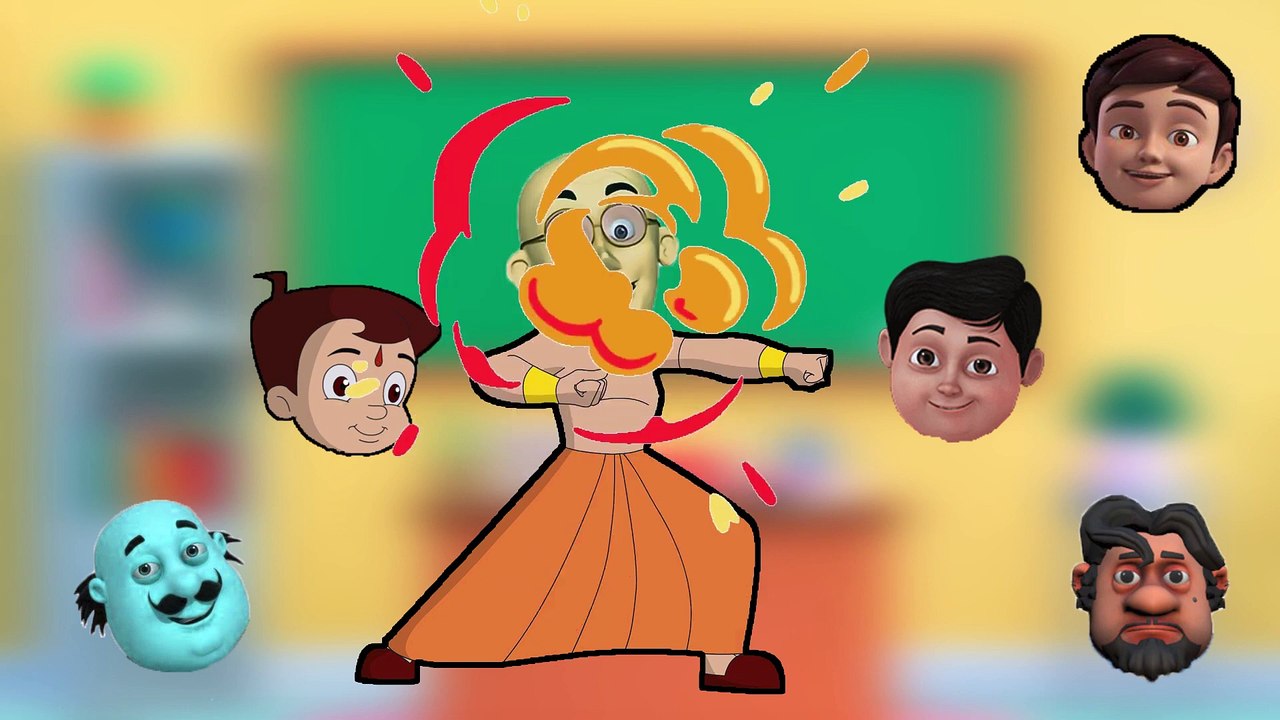 chota bheem mighty raju shiva motupatlu  Funny cartoon wrong face game-5