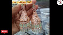 ❤️ Rose gold Jhumka | Party wear jhumkas design