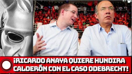 ¡ANAYA QUIERE HUNDIR A FELIPE CALDERÓN CON EL CASO ODEBRECHT!
