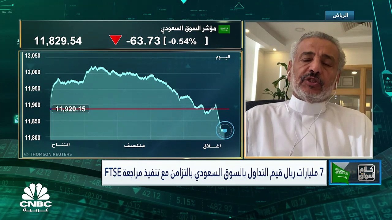 مؤشر السوق السعودي يسجل رابع انخفاض أسبوعي على التوالي
