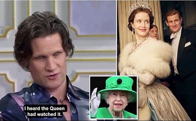 The Crown star Matt Smith REVEALS the Queen used to watch the Netflix show on 'a Sunday night at home' and that Harry would greet him as 'grandad'