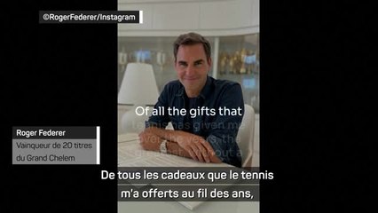 Download Video: Roger Federer annonce sa retraite sur Instagram