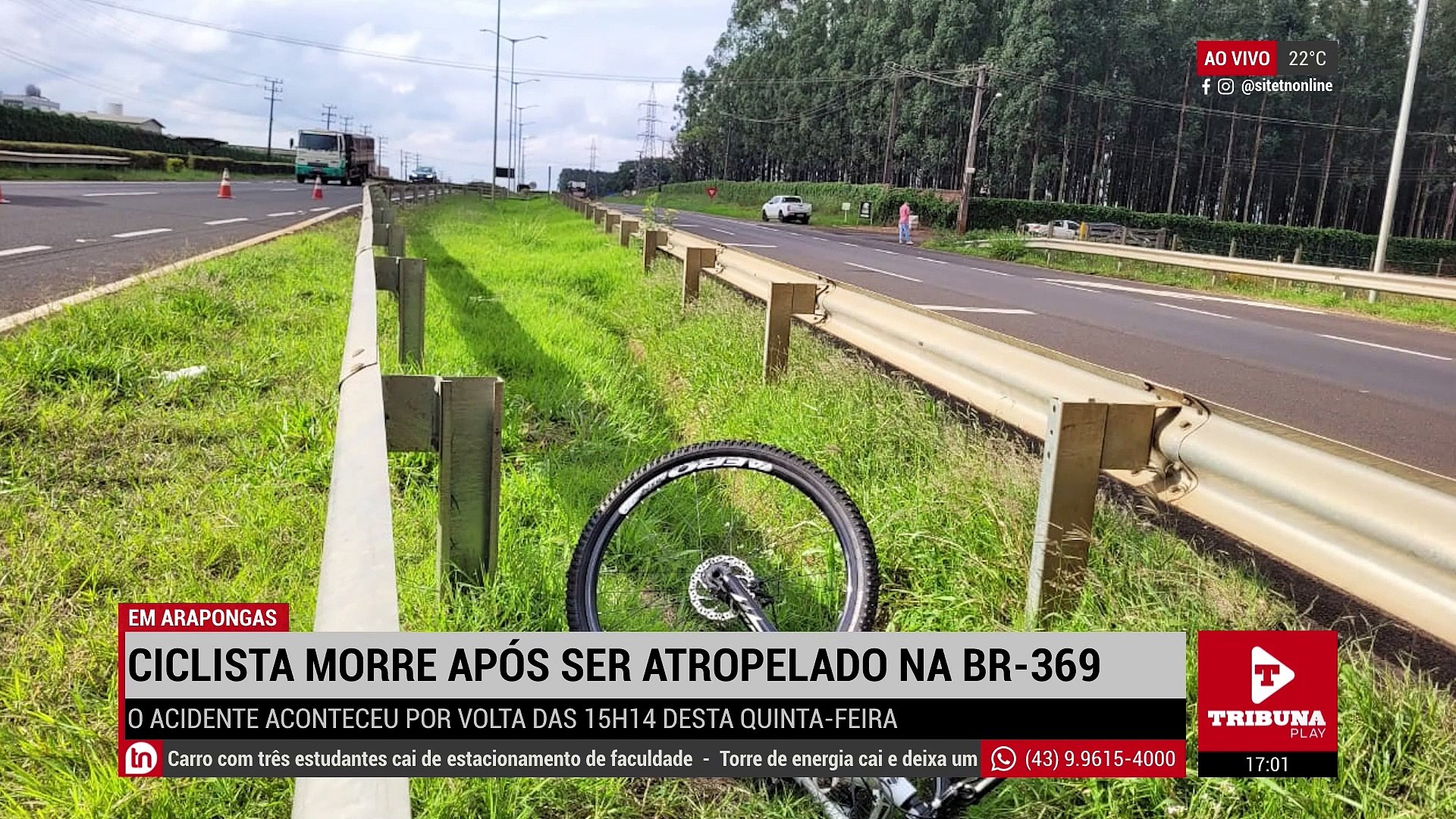 Atropelamento provoca uma morte na BR-369 em Arapongas