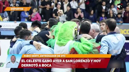 El celeste ganó ayer a San Lorenzo y hoy derrotó a Boca