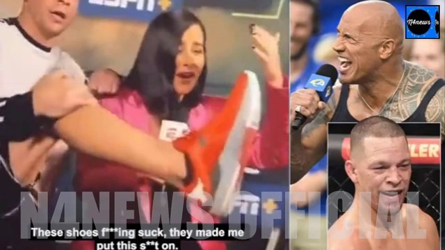 ESPN UFC Fighters 'Will NOT Get Cut of Deal With Dwayne 'The Rock' Johnson, Nate Diaz Slams Shoes