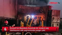 Kocaeli'de madeni yağ fabrikasında yangın