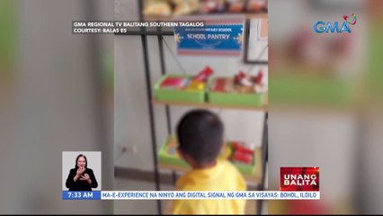 Guro, naglagay ng pantry para sa mga estudyanteng walang baon | UB
