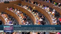Bolivia: Diputados solicitan a Asamblea Legislativa investigar daños económicos de gobierno de facto
