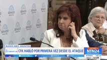 “Estoy viva por Dios y la Virgen”: Cristina Fernández de Kirchner habló por primera vez del atentado en su contra