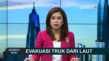 Proses Evakuasi Truk Nyemplung di Pelabuhan Gilimanuk Gagal!