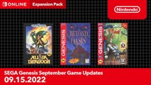 SEGA Mega Drive - Juegos de septiembre de 2022 en Nintendo Switch Online