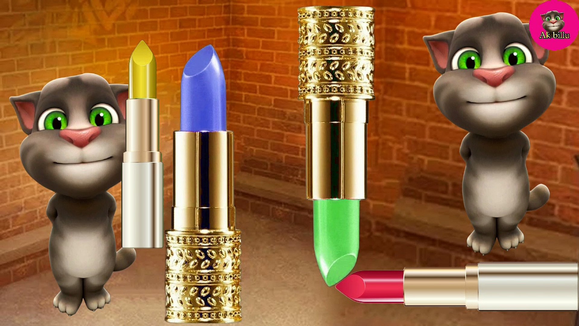 Billu colourful lipsticks funny video talking tom video - video Dailymotion