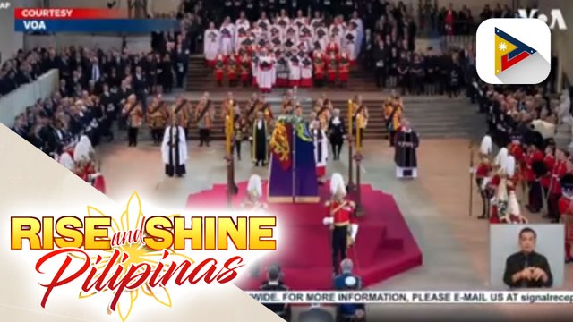 Labi ni Queen Elizabeth II, nakaburol na sa Westminster Hall