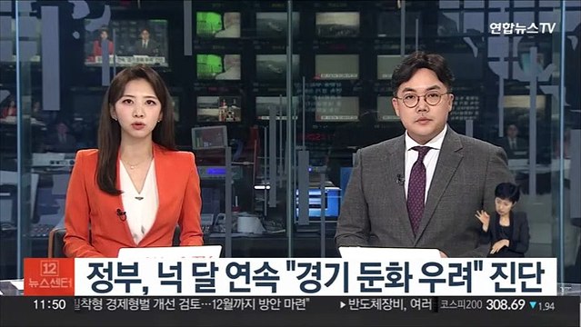 정부, 넉 달 연속 경기 둔화 우려 진단