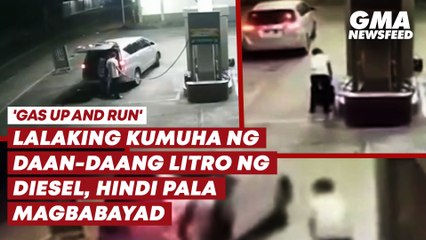 Télécharger la video: Lalaking kumuha ng daan-daang litro ng diesel, hindi pala magbabayad | GMA News Feed