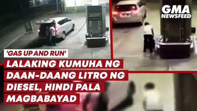 Lalaking kumuha ng daan-daang litro ng diesel, hindi pala magbabayad | GMA News Feed