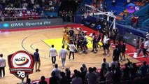 NCAA Season 98 | Kobe Monje and John Amores endgame tension | Letran vs JRU (Men's Basketball Rd. 1)