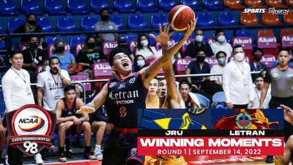 NCAA Season 98 | Winning Moments (Letran vs JRU) | Men's Basketball Round 1