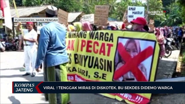 Viral! Tenggak Miras di Diskotek, Bu Sekdes Banyuasin Kembaran Didemo Warga