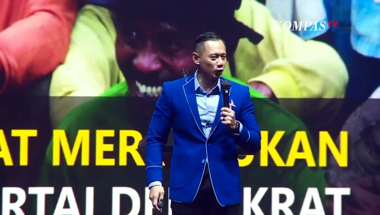 Ketika AHY Bandingkan Era SBY dan Jokowi di Rapimnas Demokrat