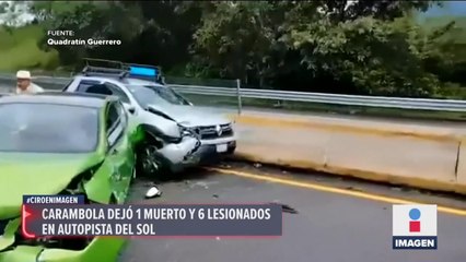 Carambola en la Autopista del Sol deja un muerto