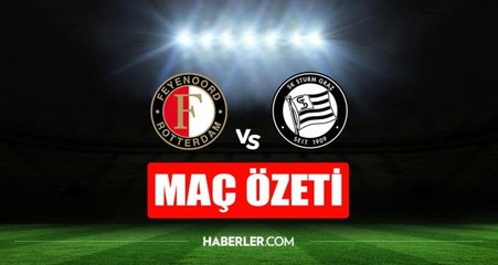 Feyenord - Sturm Graz maç özeti! Feyenord - Sturm Graz maç özeti izle (VİDEO) Feyenord maçı kaç kaç bitti?