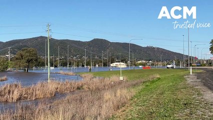 Water rushing down The Peel Anabranch - September 16, 2022 - Northern Daily Leader