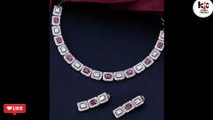 Very Beautiful AD necklace design  || Unique American Diomond Necklace Collection