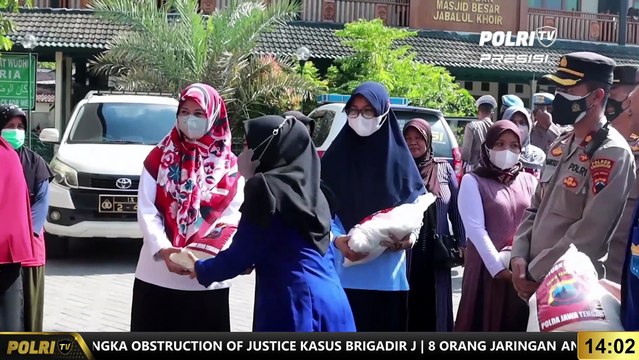 PRESISI Update 14.00 WIB Polres Grobogan & Mahasiswa Bagikan Sembako
