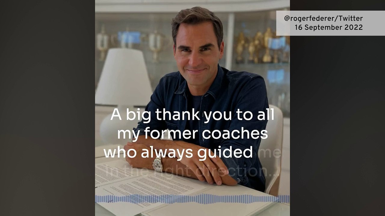 Roger Federer announces his retirement after La...