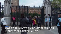 A gyászolók sorát segítő weboldalt hozott létre a brit kormány