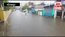 Gorakhpur में हुई बारिश में डूब गए जलनिकासी के दावे