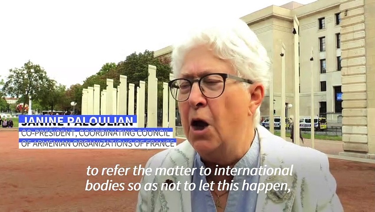 Armenian community in Lyon rallies amid border clashes with Azerbaijan