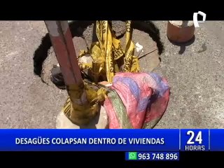 Chiclayo: colapso de desagüe afecta a más de 50 familias