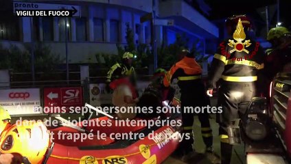 Italie: au moins sept morts dans de violentes intempéries