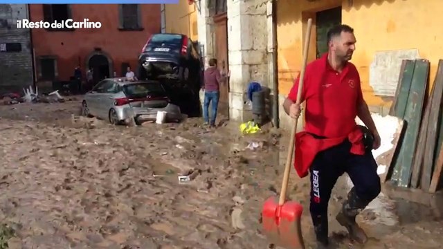 Cantiano il giorno dopo bomba d'acqua, il video