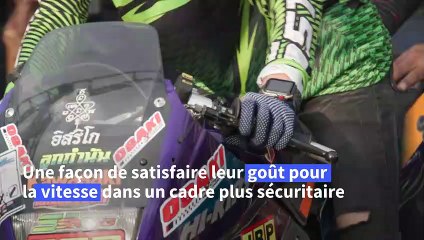 Thaïlande: quand les scooters se font la course... en toute légalité