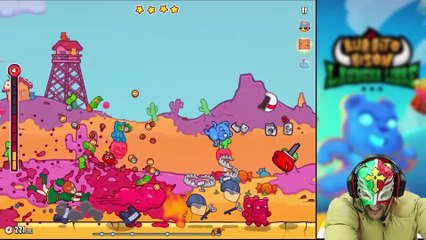 GUMMY BEAR WRESTLER in CANDY LAND  SHE'S SO PRETTY!! Dwarf Gummy Boss vs. FGTEEV Launcha Libre #2