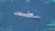Türk Deniz Kuvvetleri'ne Ait İha, Yunan Botunun Kaçak Göçmenleri Türk Karasularına İtmesini Görüntüledi