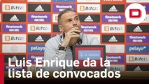 Luis enrique da la lista de convocados para los próximos partidos de España