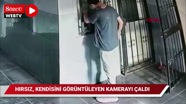 Hırsızlık için camiye girdi, kendisini görüntüleyen kamerayı çaldı