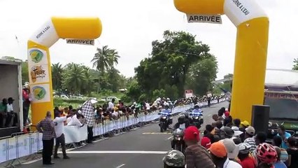 Arrivée de la 1ère étape, Chancrin maillot jaune