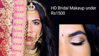 HD bridal makeup under budget