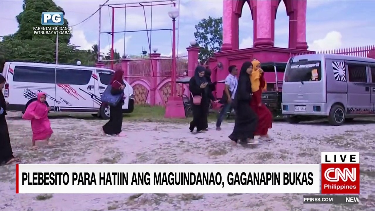 Plebesito para hatiin ang Maguindanao, gaganapin bukas