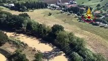 Alluvione Marche, le immagini dall'elicottero - Video