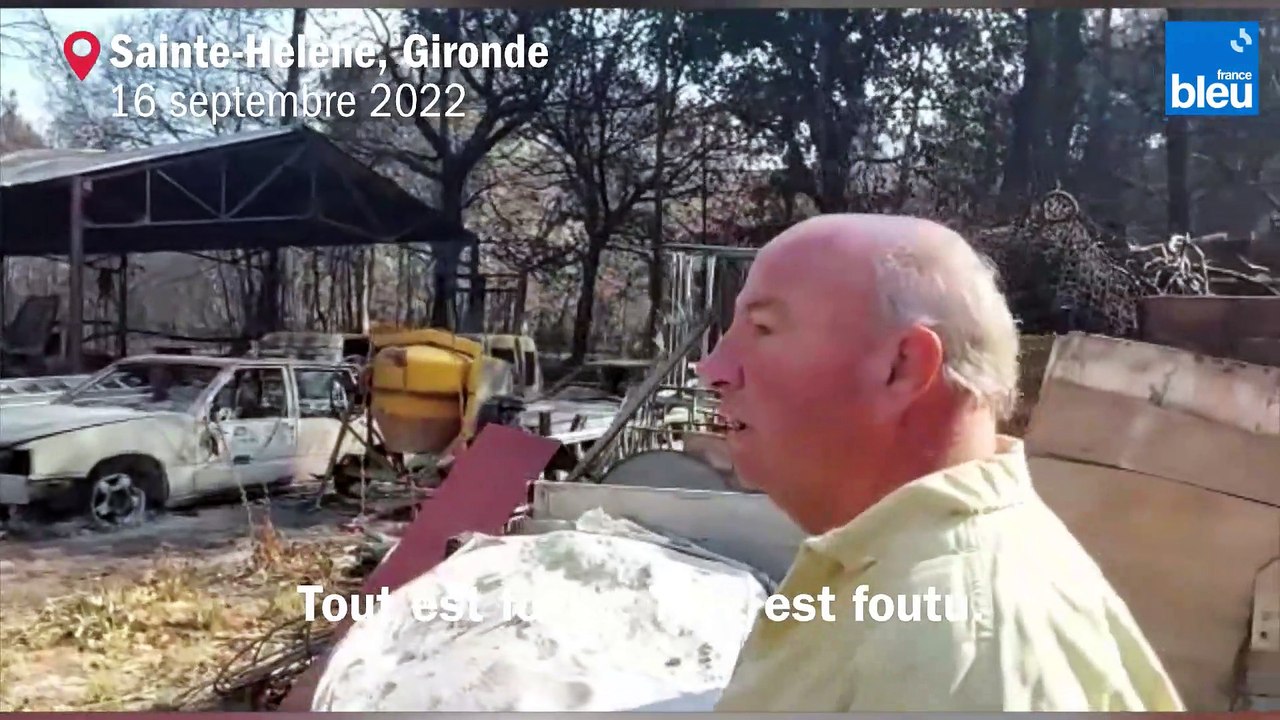 "Tout est foutu" : Christian, pêcheur professionnel, a tout perdu dans l'incendie