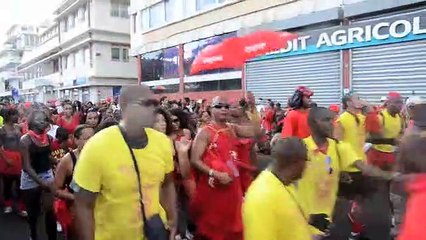 ambiance mardi gras à Fort-de-France