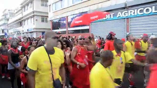 ambiance mardi gras à Fort-de-France