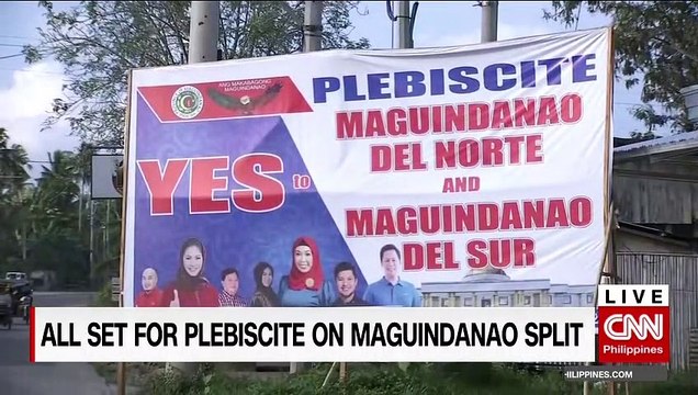 All set for plebiscite on Maguindanao split