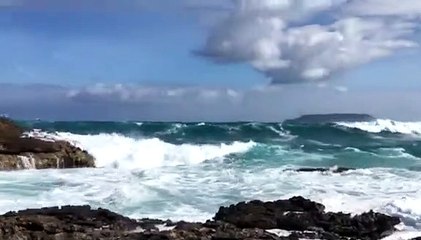 La houle à la Pointe des châteaux